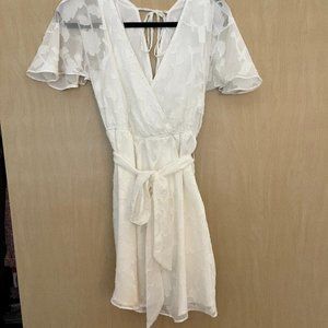 Lulus White Floral Dress